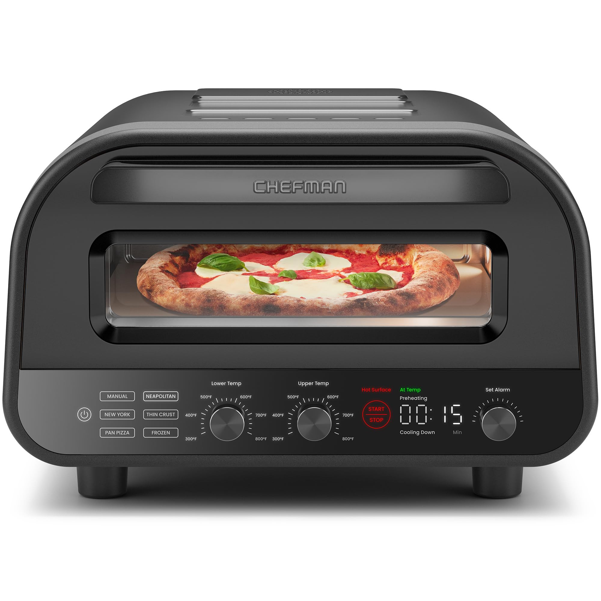 CHEFMAN Indoor Pizza Oven - Makes 12 Inch Pizzas in Minutes, Heats up to 800°F - Countertop Elec... | Amazon (US)