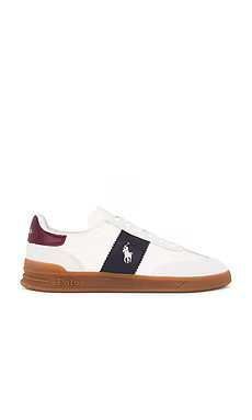 Polo Ralph Lauren Aera Sneaker in Bianco, Navy, & Wine from Revolve.com | Revolve Clothing (Global)