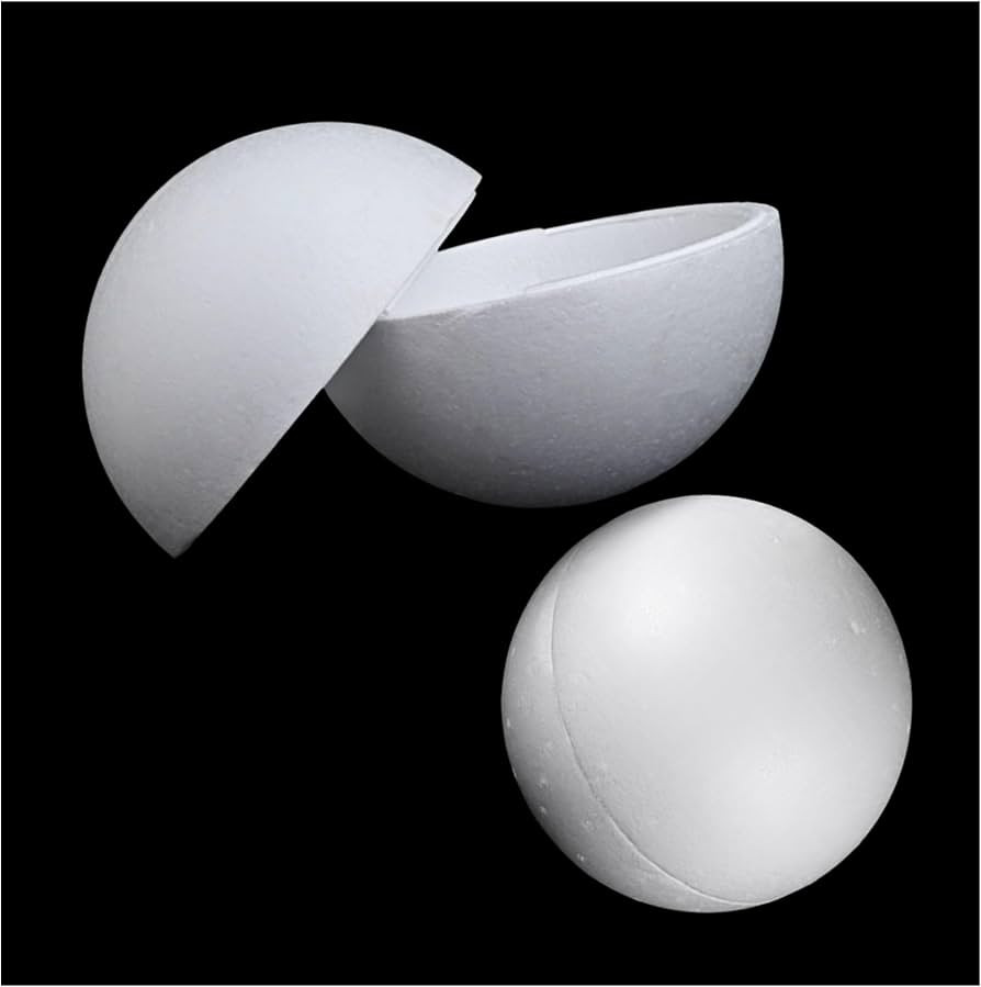Styrofoam Balls 10 Inch, Extra Large Styrofoam Ball 2Pcs Half Balls | Amazon (US)