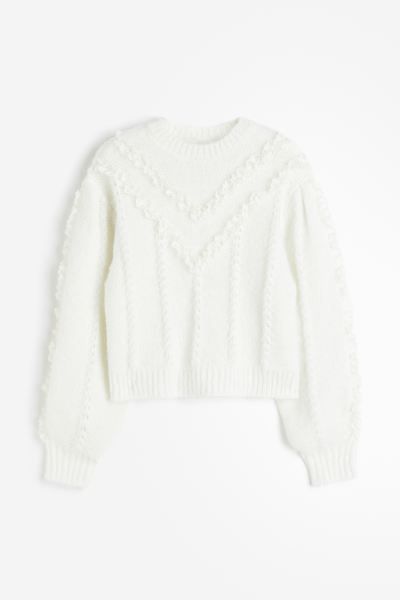 Lace-trimmed Sweater | H&M (US + CA)