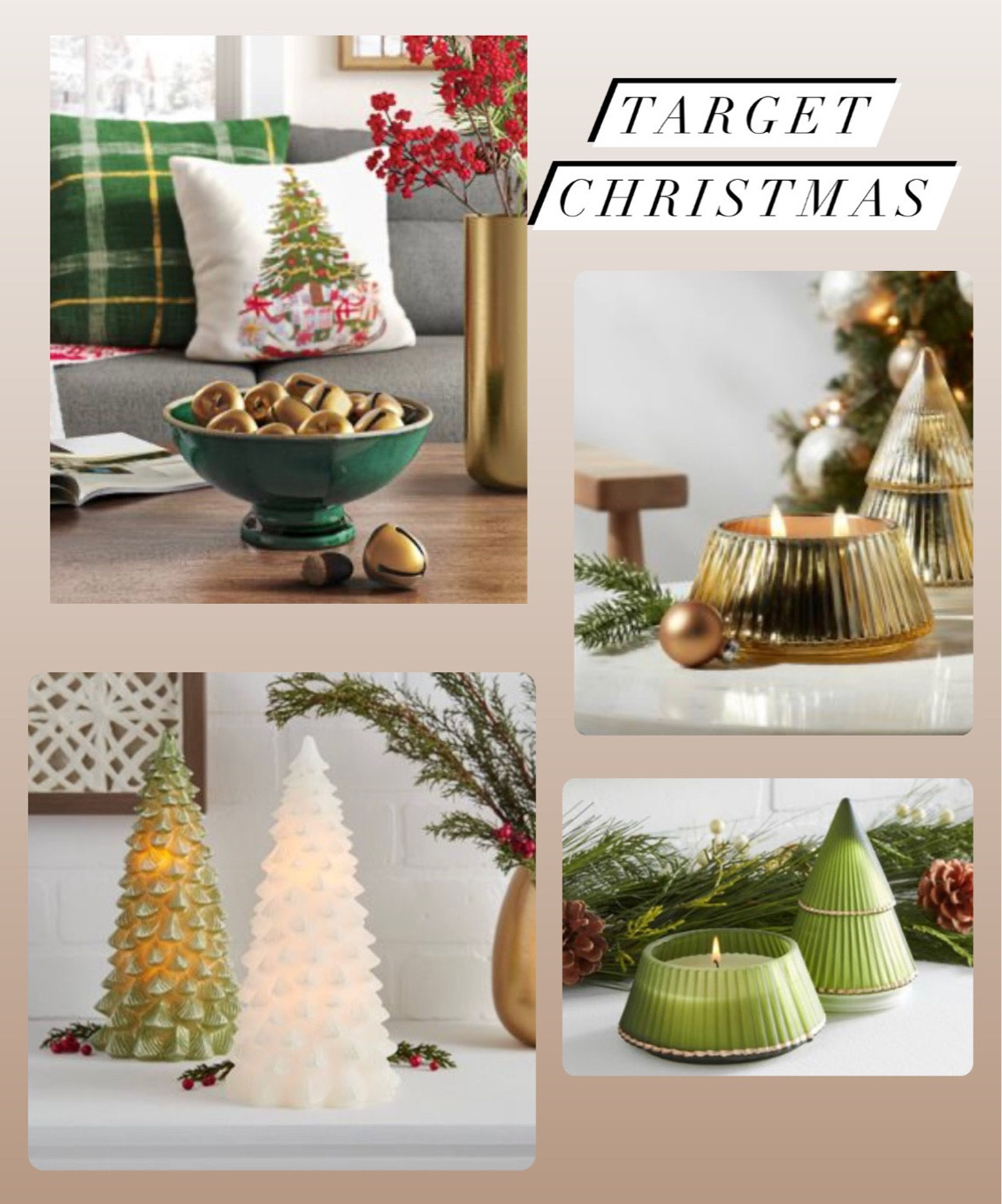Target Christmas. Target holiday home. Tree candle. Jingle bells  

#LTKSeasonal #LTKhome #LTKHoliday