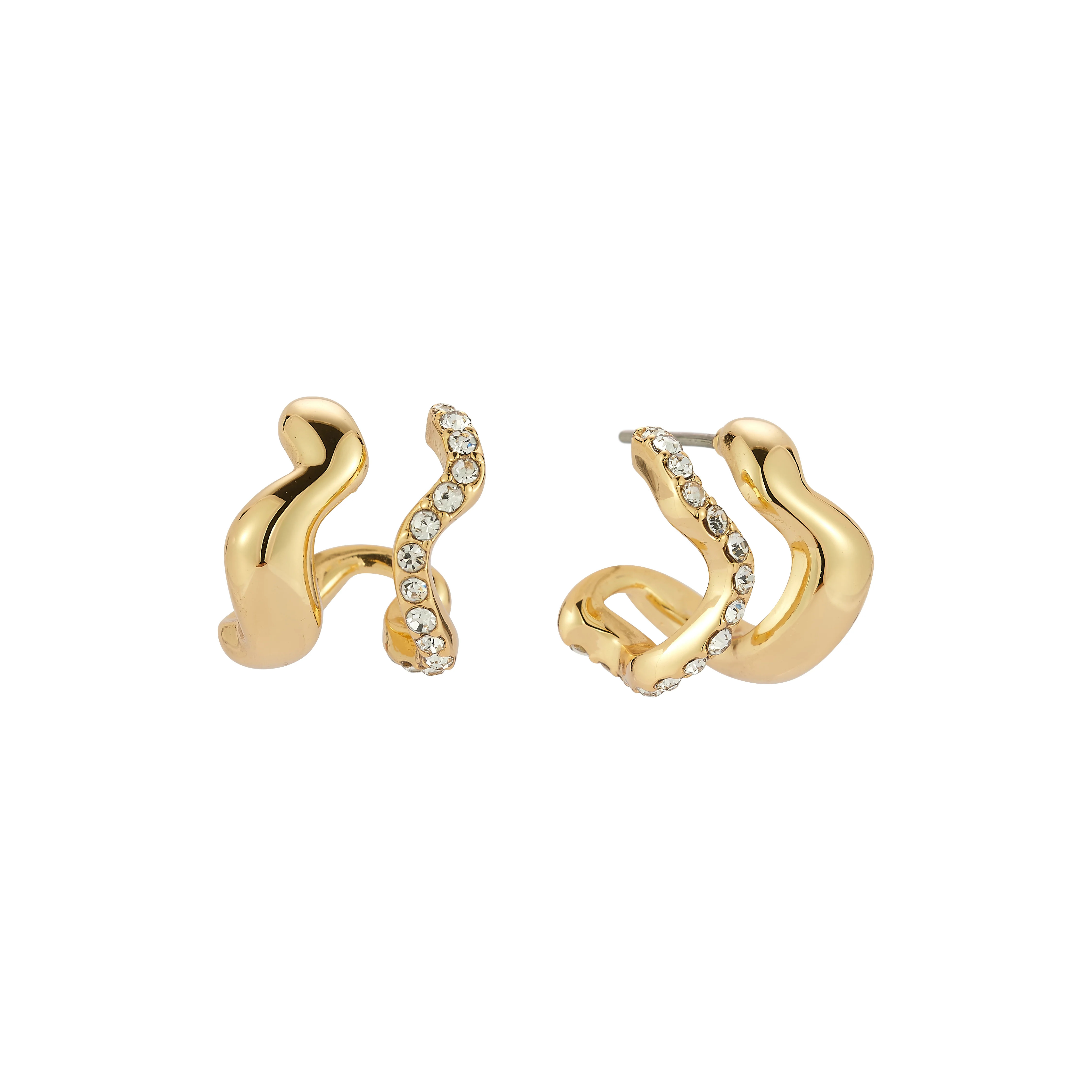 Alva Earrings | Sculptural Gold Hoop Earrings | Mignonne Gavigan | Mignonne Gavigan