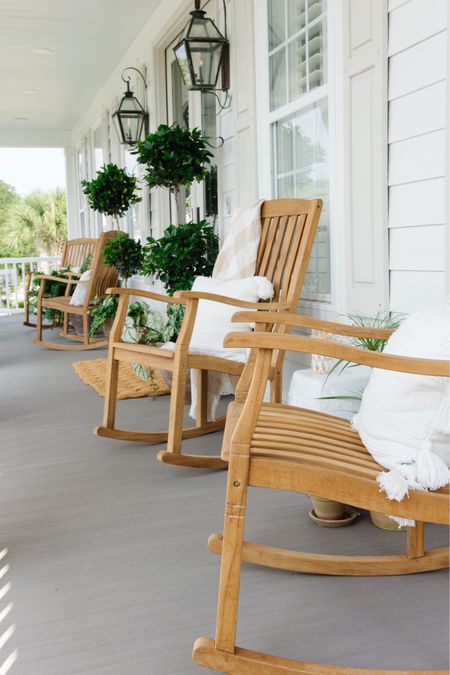 Teak rocking chairs from Amazon! Perfect for spring.

spring summer porch patio outdoor exterior

#LTKhome #LTKstyletip #LTKSeasonal