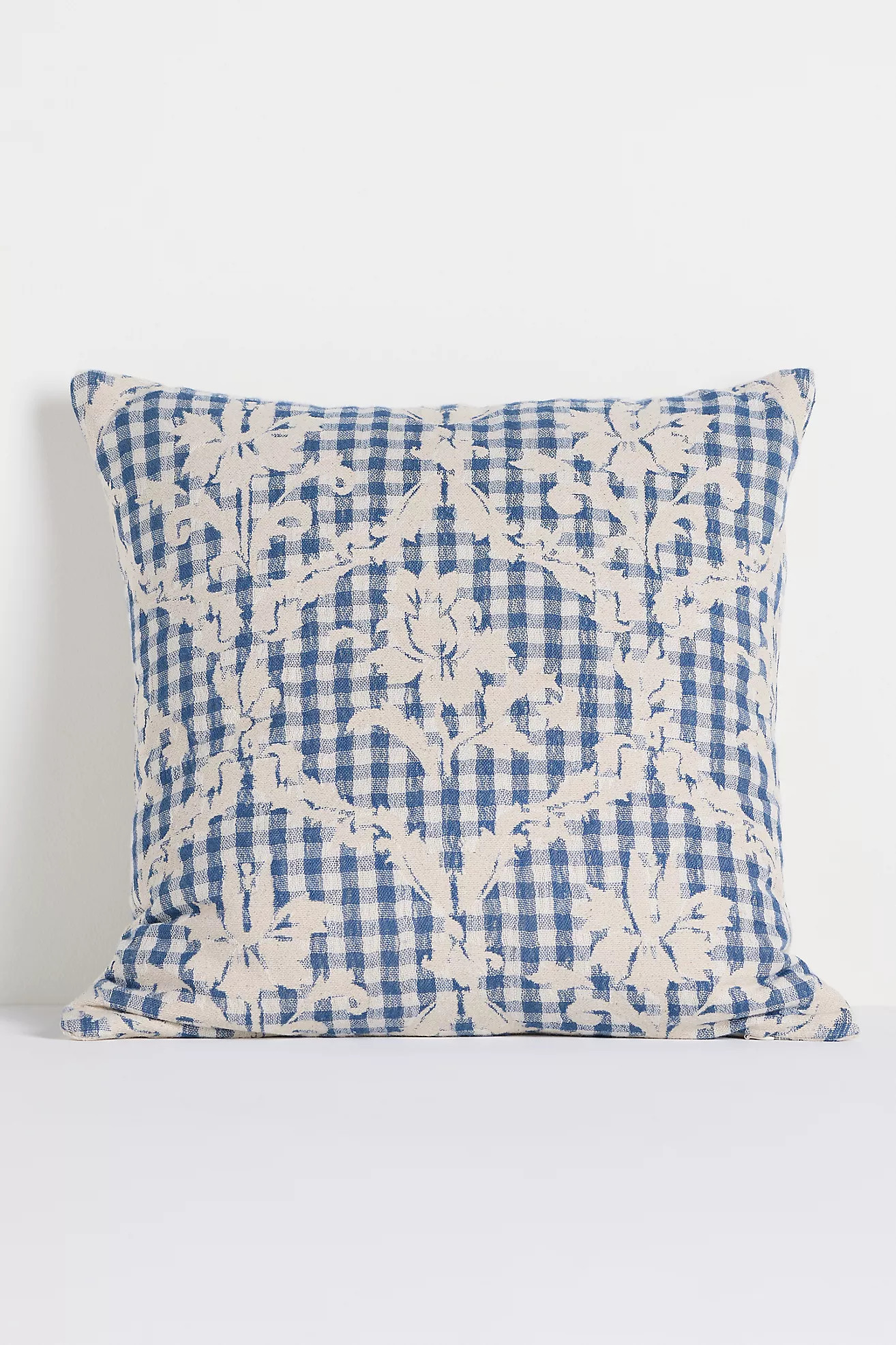 Damask Cotton Woven Icon Pillow | Anthropologie (US)