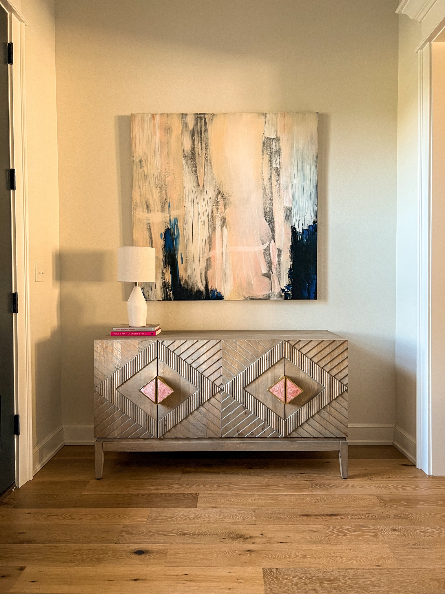 My entryway table is on MAJOR SALE from Anthro home right now. It’s great for additional storage and would be beautiful in a variety of spaces - living area, bedroom, dining, office! The tones and texture of this piece are so rich. The detail is unmatched! 

Anthro home, interior design, home ideas, entryway 

#LTKstyletip #LTKSpringSale #LTKhome