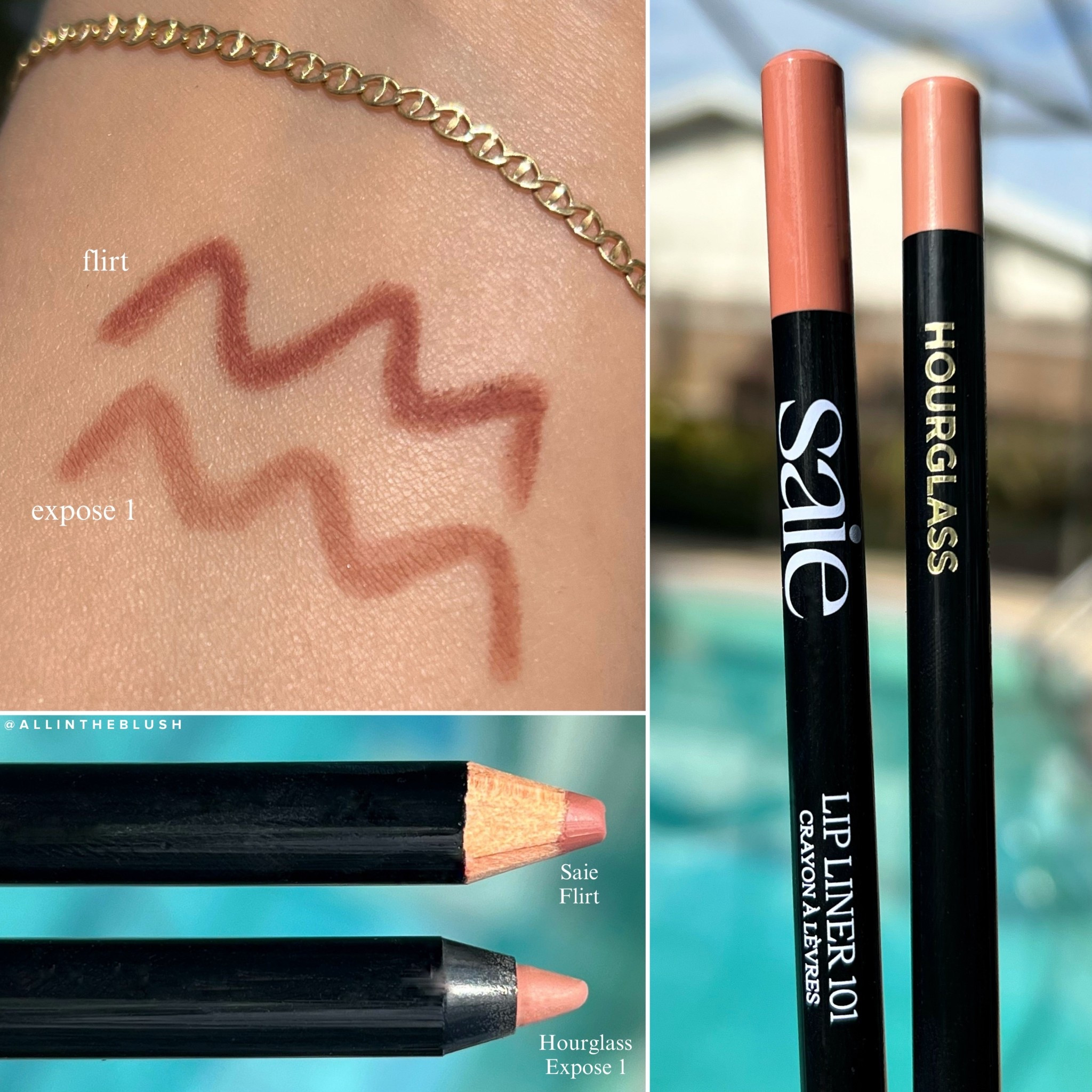 Lip Liner swatch comparisons between Saie Flirt & Hourglass Expose 1💋

#LTKootd #LTKBeauty #LTKgrwm