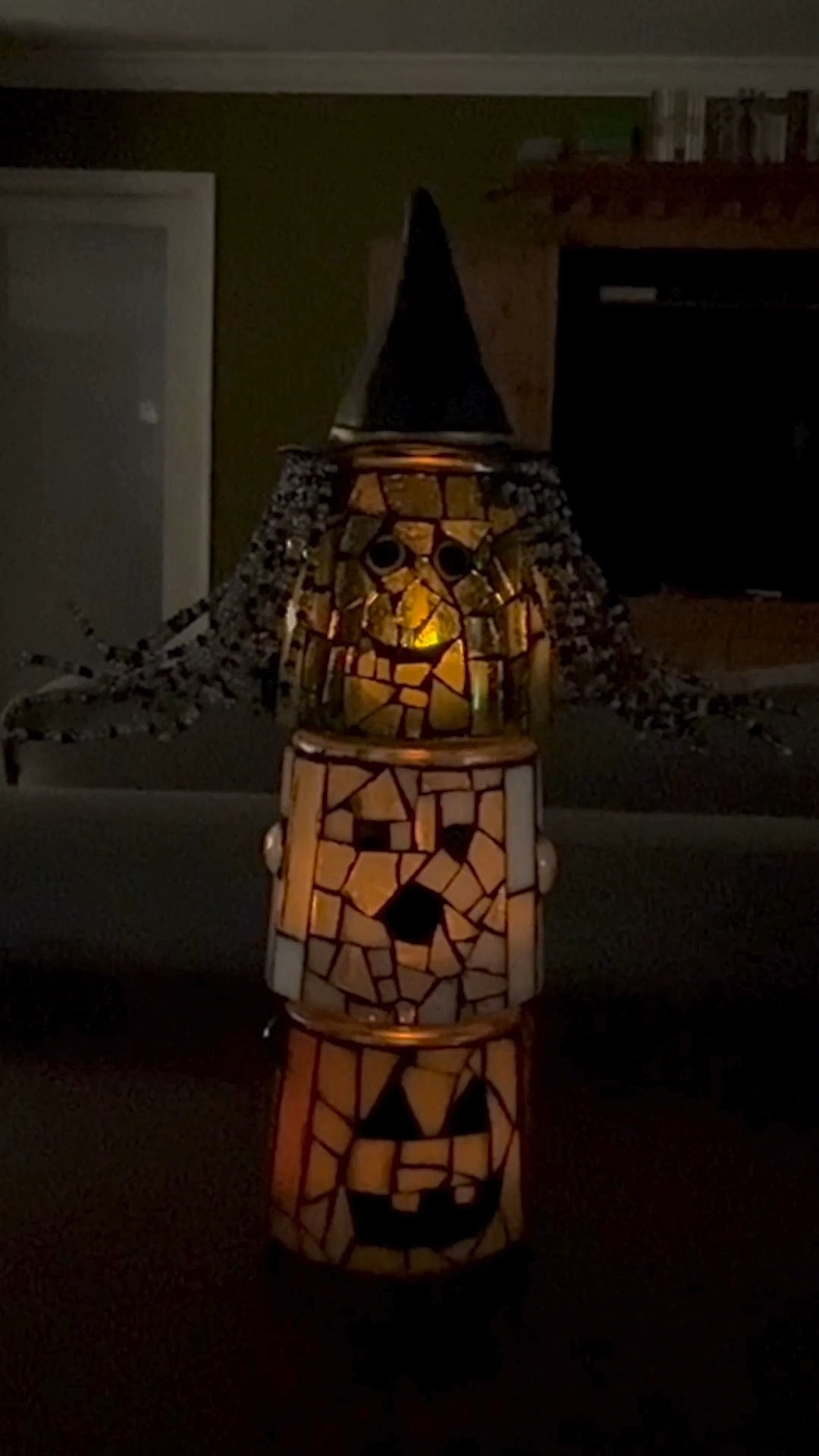 Some people throw away their glass yogurt pots. I make Halloween decor with mine. 😂👻

This little Halloween mosaic totem pole started with glass yogurt pots, stained glass, and a few battery-operated votives. I linked the materials I used here, and you can head over to my YouTube channel for the full tutorial!

Because apparently my version of “recycling” involves making things considerably more complicated. 😂

For mosaic tips, tutorials, inspiration, and so much more please visit my YouTube channel: YouTube.com/julieweilbacher, and follow @julieweilbacher on Instagram.

#halloweendecor #mosaic #diyhalloweendecor #stainedglassmosaic #halloweendecor #diydecor #cutehalloweendecor #chichalloweendecor

#LTKHome #LTKSeasonal