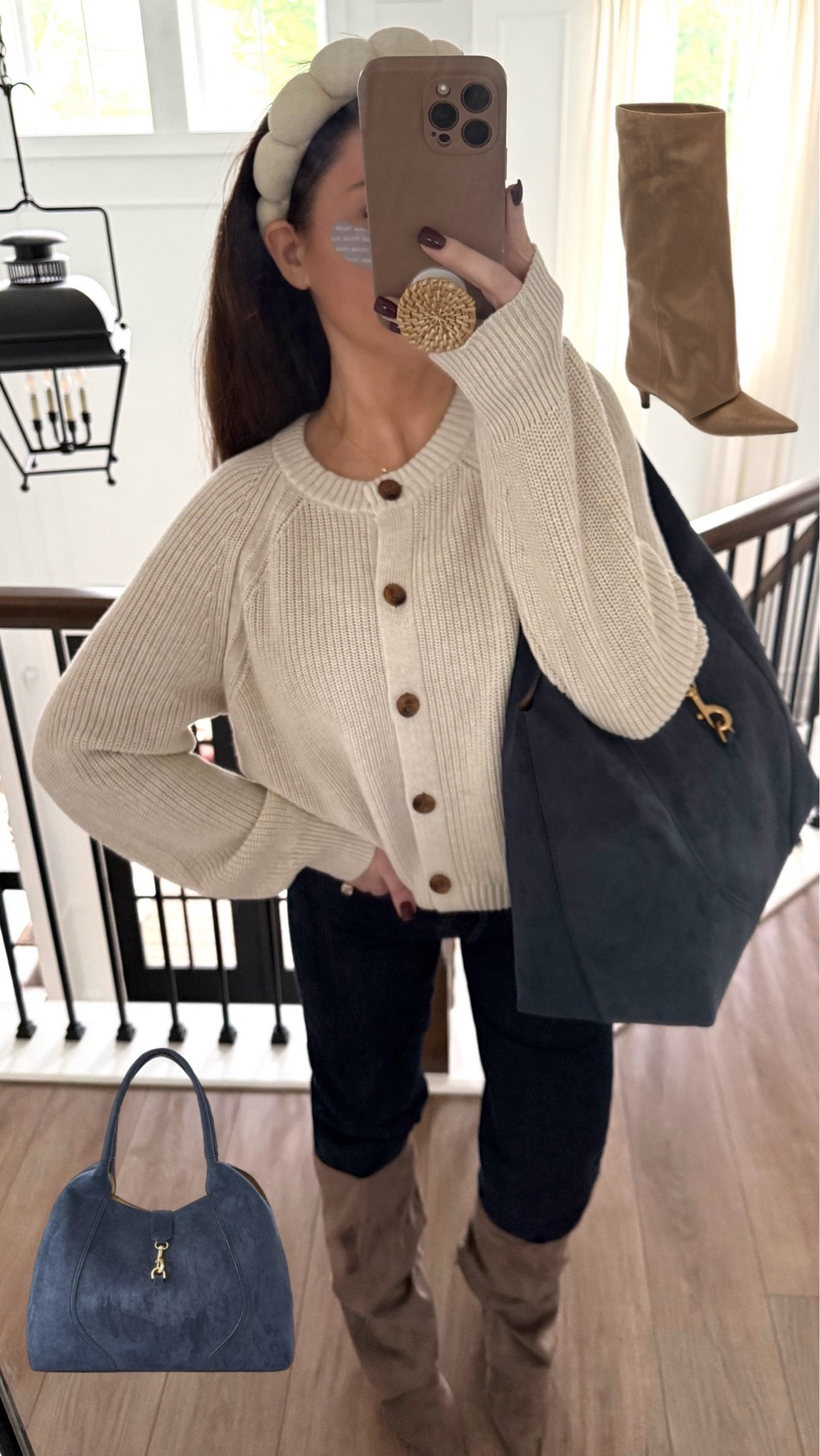 Ok wowww this bag is SO good and the blue color is perfect for Fall 🍁🍂
Sweater is a large bc I wanted an oversized fit! Boots run true to size!

#LTKSeasonal #LTKgrwm #LTKootd
