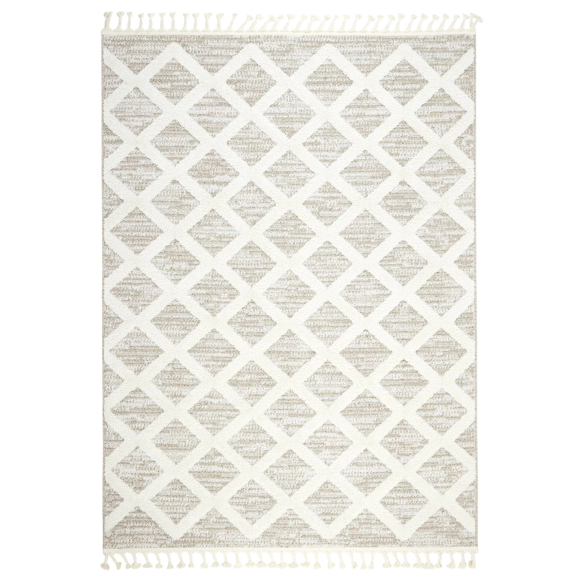 Wanda June Home Tufted Triangles Area Rug, Beige, 5'2"x7'2" by Miranda Lambert | Walmart (US)