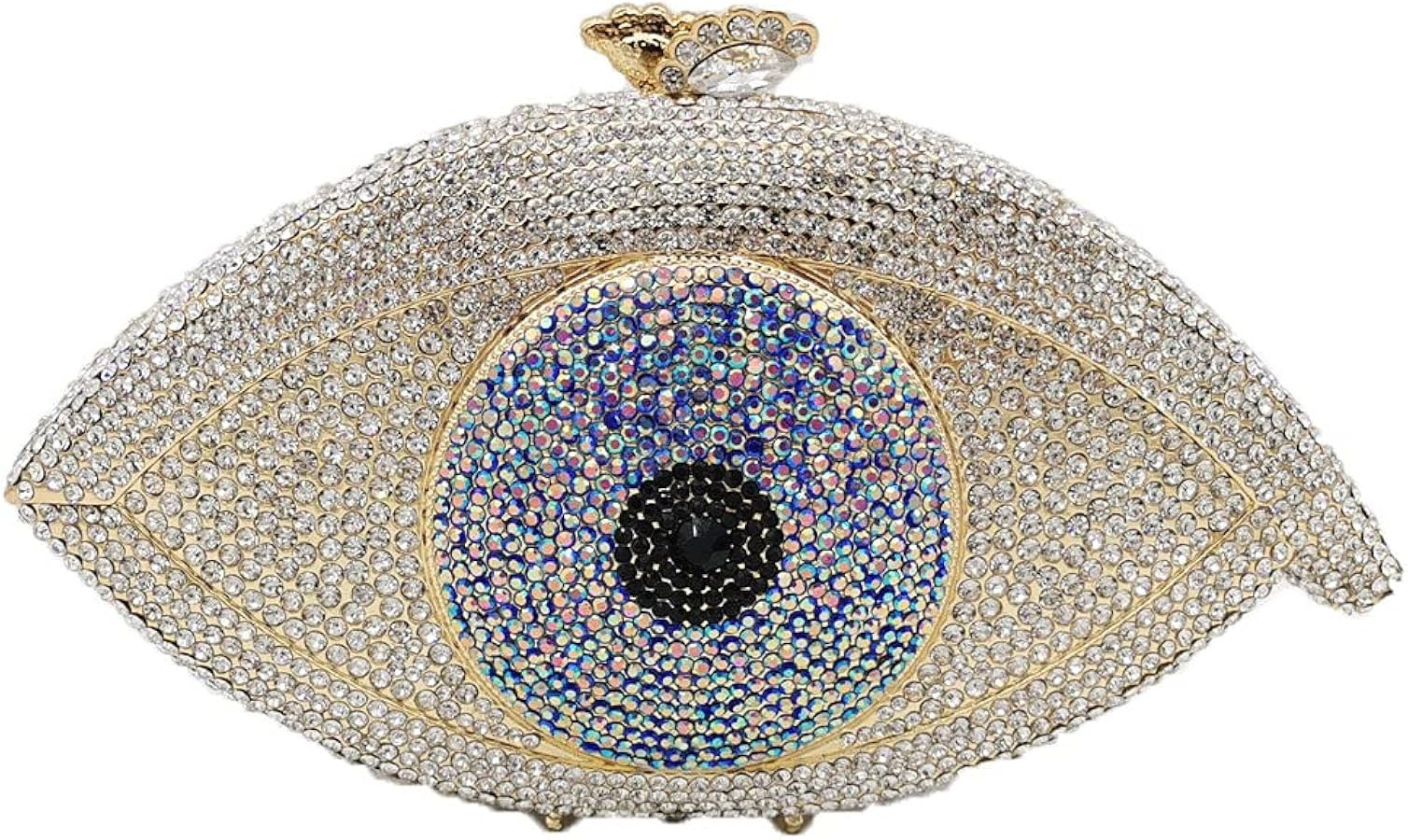 Boutique De FGG The Evil Eye Crystal Clutch Bags Women Evening Minaudiere Purses and Handbags | Amazon (US)