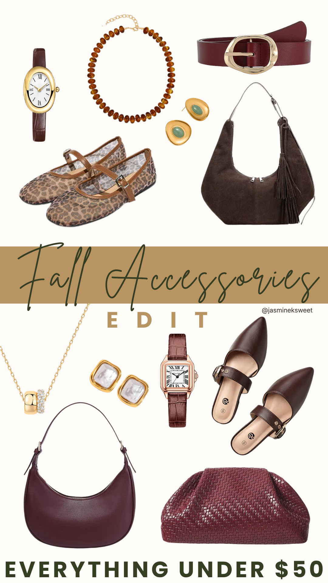 Everything in this fall accessories edit, bags, shoes, jewelry, and more, is under $50!
#LTKunder50 #LTKstyletip #FallAccessories 

 #LTKgrwm #LTKootd #LTKSaleAlert