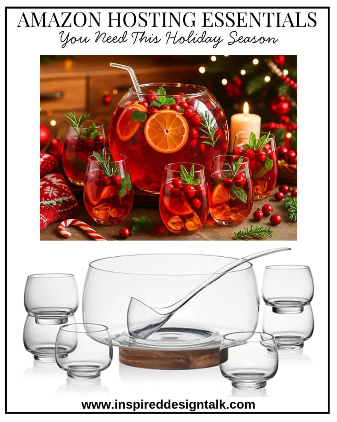 Punch bowl set for your holiday party. hosting essentials, kitchen home decorr

#LTKSeasonal #LTKHome #LTKOver40