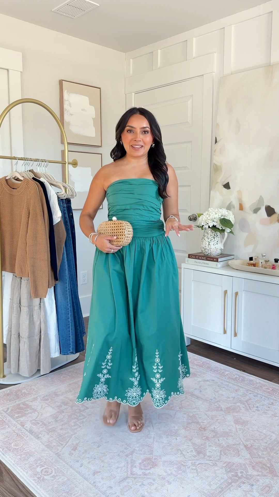 Green dress size xs TTS
Clear heels size 5 TTS

#LTKPetite #LTKootd #LTKgrwm