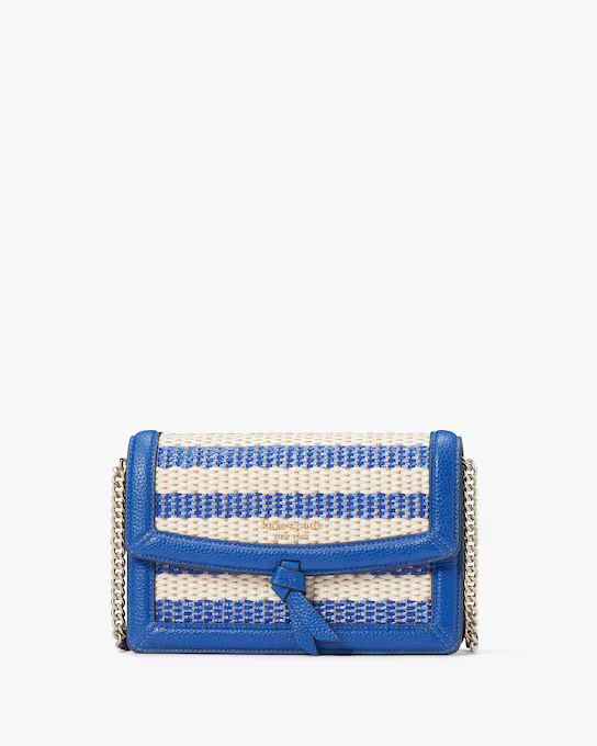 Knott Striped Flap Crossbody | Kate Spade (US)