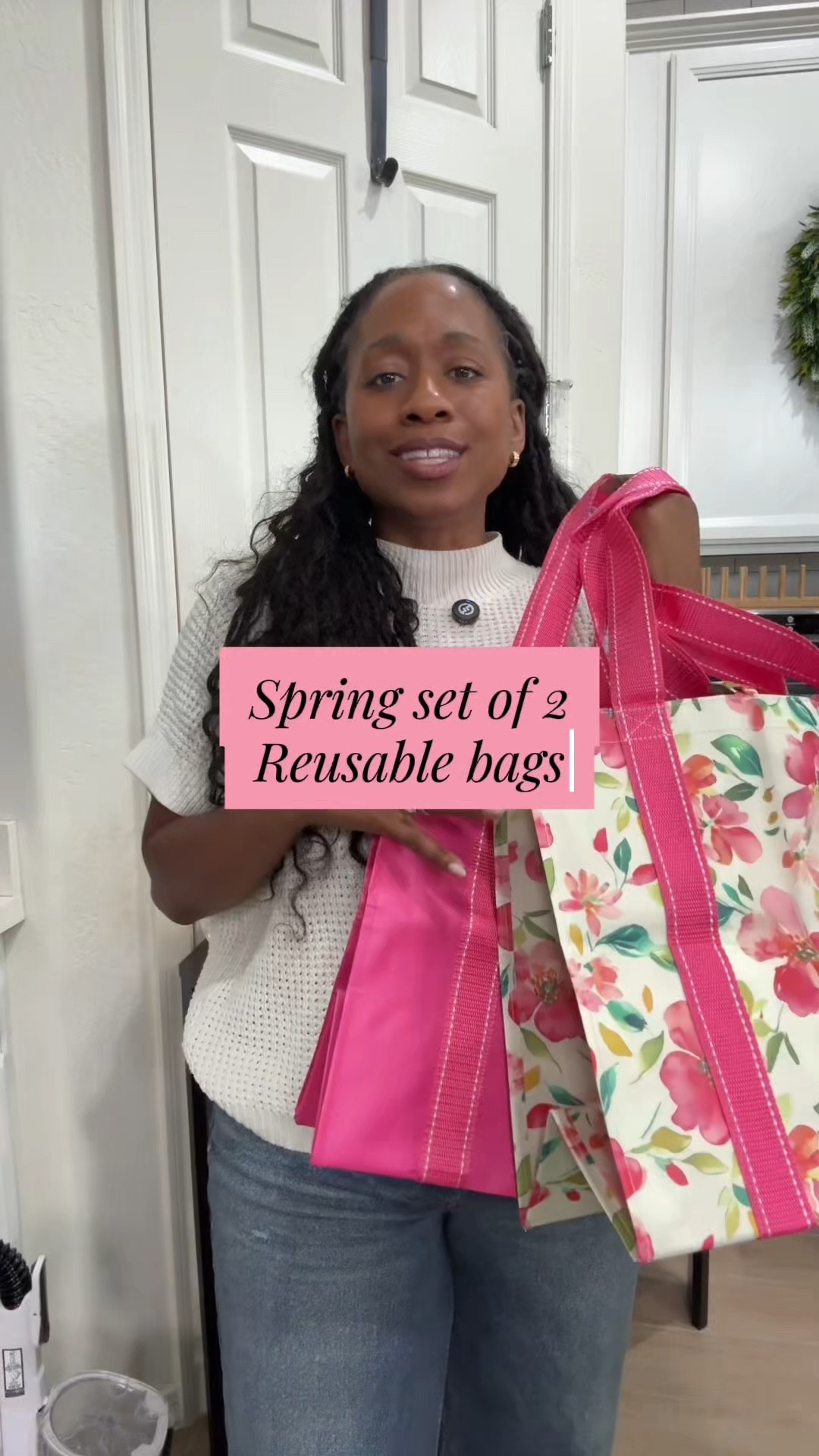 Reusable shopping tote bags 🛍️

Durable, spacious, and perfect for groceries, errands, and daily use. @QVC 

#LTKSaleAlert #LTKHome #LTKTravel