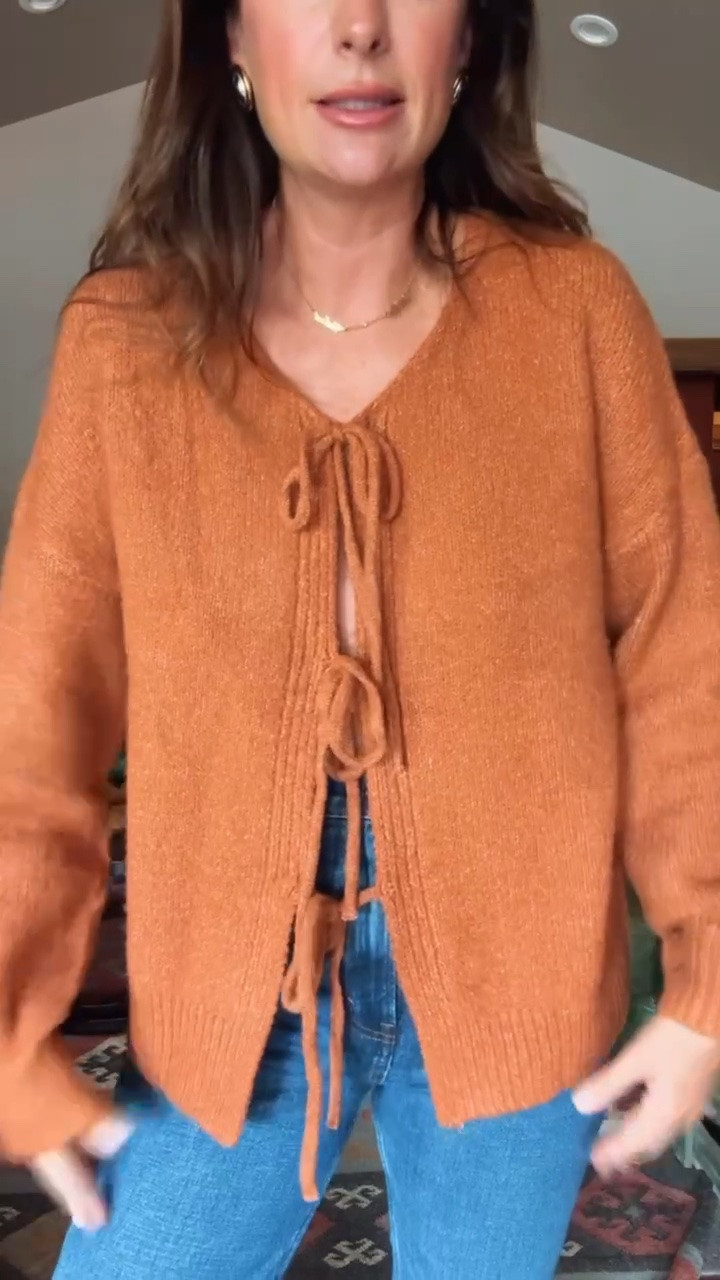 Cutest outfit idea to take you into fall! This Cardi comes in more colors too!

#LTKgrwm #LTKootd #LTKSaleAlert