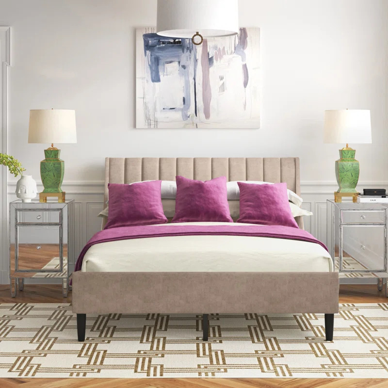 Ciceklic Tufted Upholstered Low Profile Platform Bed | Wayfair Professional