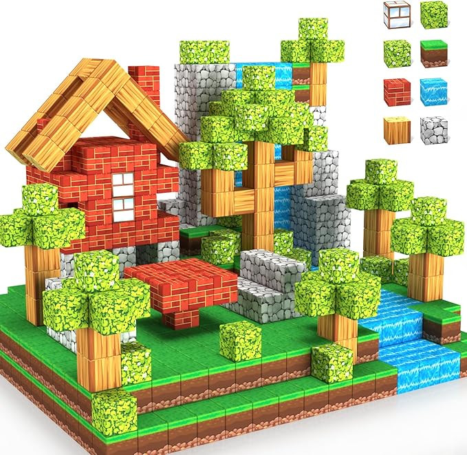 Magnetic Blocks Toys,3D Magnetic Building Toys Blocks Game Set,100PCS Construction Toys for Kids ... | Amazon (US)