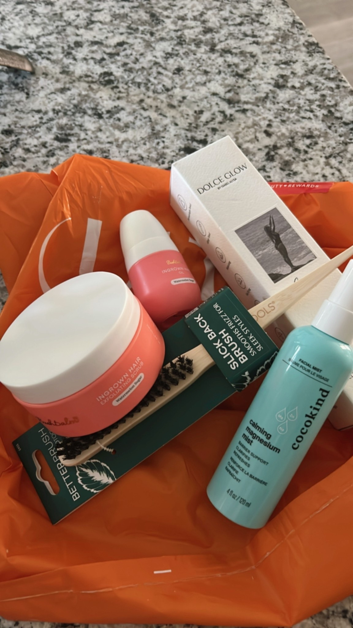 Ulta haul 
Body scrub / ingrown serum - to prevent razor burn and ingrown hairs
Slick back brush 
Sunless tanner / I’ve notice way less transfer in the days after application with this one 
Coco kind magnesium spray - facial toner 

#LTKBeauty #LTKTravel #LTKFindsUnder50