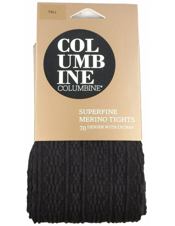 Superfine 70D Merino Dots & Dash Tights in Black | Myer