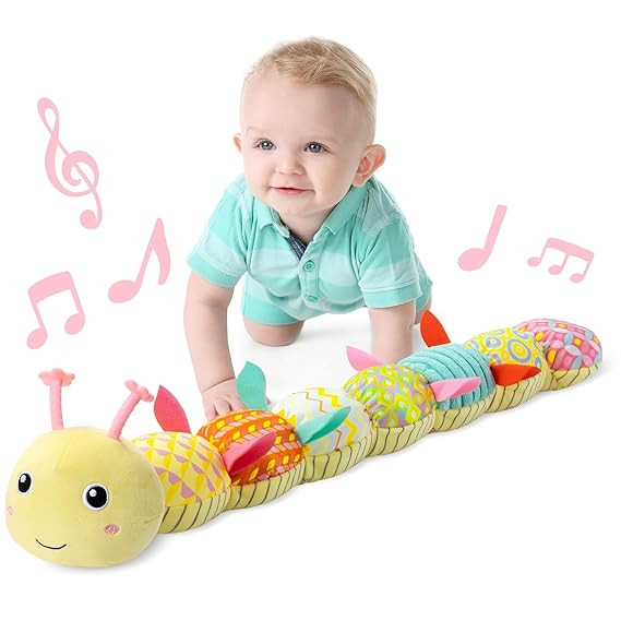 LIGHTDESIRE Baby Toys Musical Caterpillar,Infant Toys Stuffed Animal Toys with Ruler Design and R... | Amazon (US)