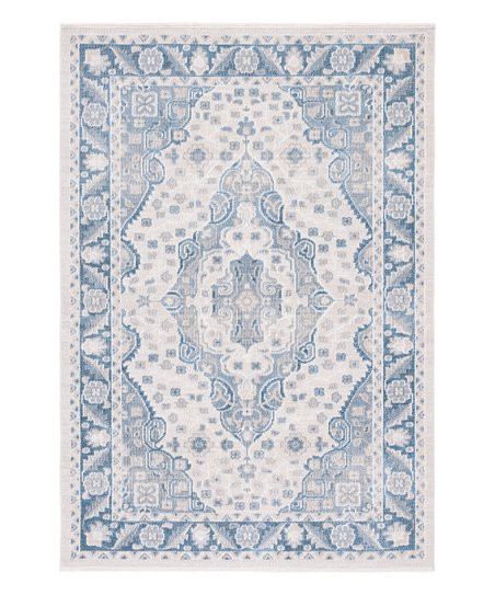 SAFAVIEH Beige & Gray-Blue Millie Washable Indoor Rug | Zulily