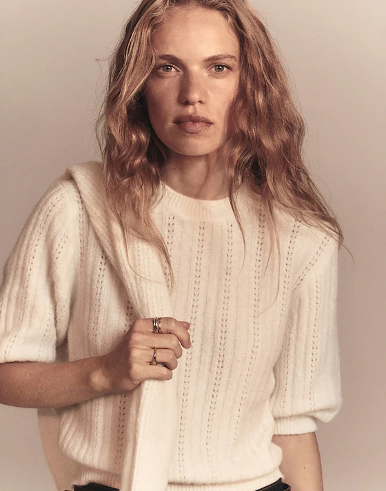 CloudSoft Short-Sleeve Sweater Tee | Madewell