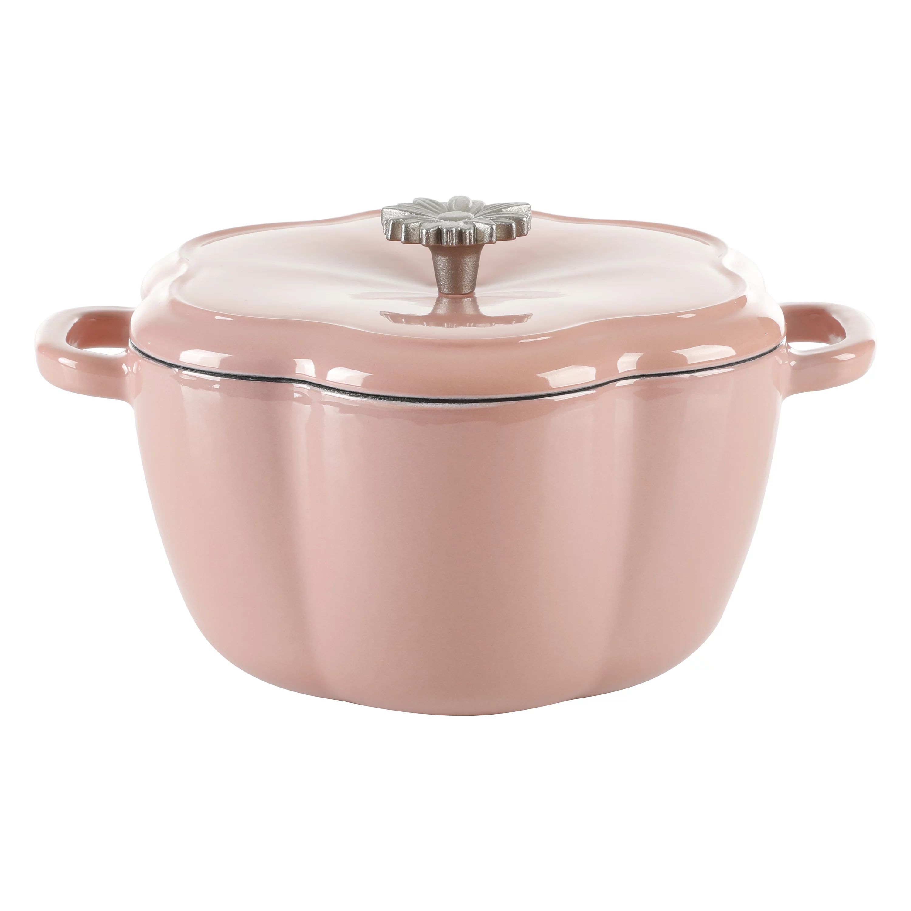 The Pioneer Woman Timeless Beauty Enamel on Cast Iron 3-Quart Dutch Oven, Pink - Walmart.com | Walmart (US)