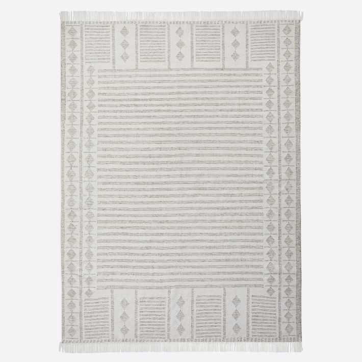 Diamond Brim Indoor/Outdoor Rug | West Elm (US)