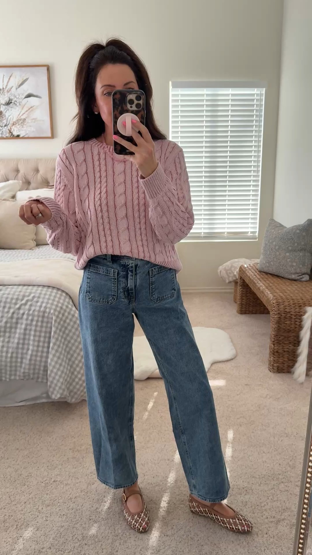 Target jeans on sale! Wearing a 2 regular 
•medium sweater 

#LTKSaleAlert #LTKootd #LTKSeasonal