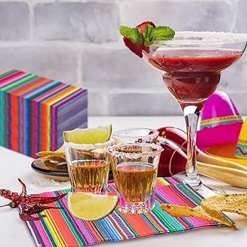50 Pack Mexican Fiesta Guest Napkins Mexican Themed Colorful Disposable Dinner Napkins Mexico Fie... | Amazon (US)