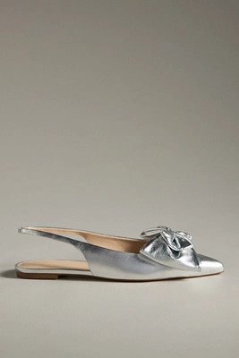 Maeve Bow Slingback Flats | Anthropologie (US)