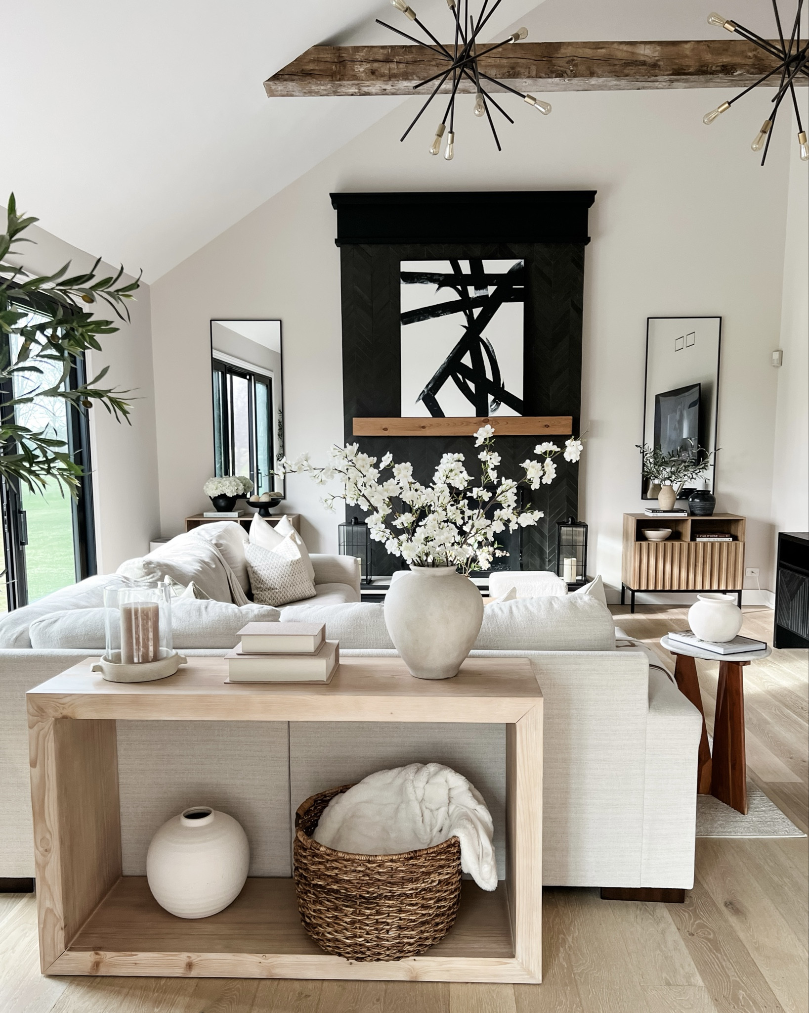 Soft neutrals, warm wood tones, and layered textures 🤍
A spring living room refresh in progress.
Details are saved on my LTK.

Which detail is your favorite?

#LTKSeasonal #LTKOver40 #LTKHome