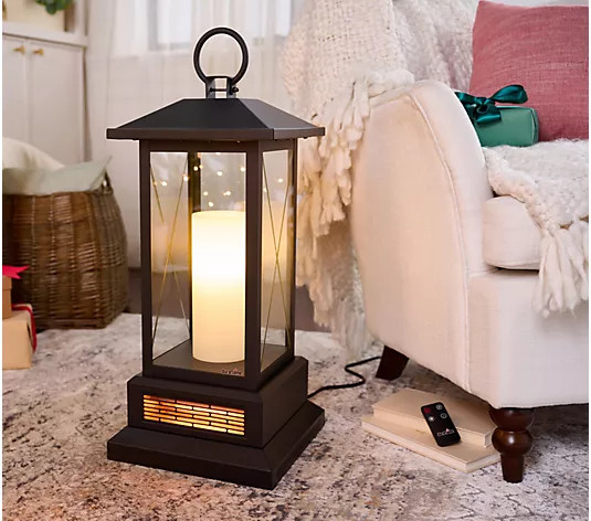 Duraflame 28" Electric Infrared Etched Color Changing Lantern Heater | QVC