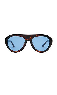 Otra X Grandquist Maddy Sunglasses in Tort & Blue from Revolve.com | Revolve Clothing (Global)
