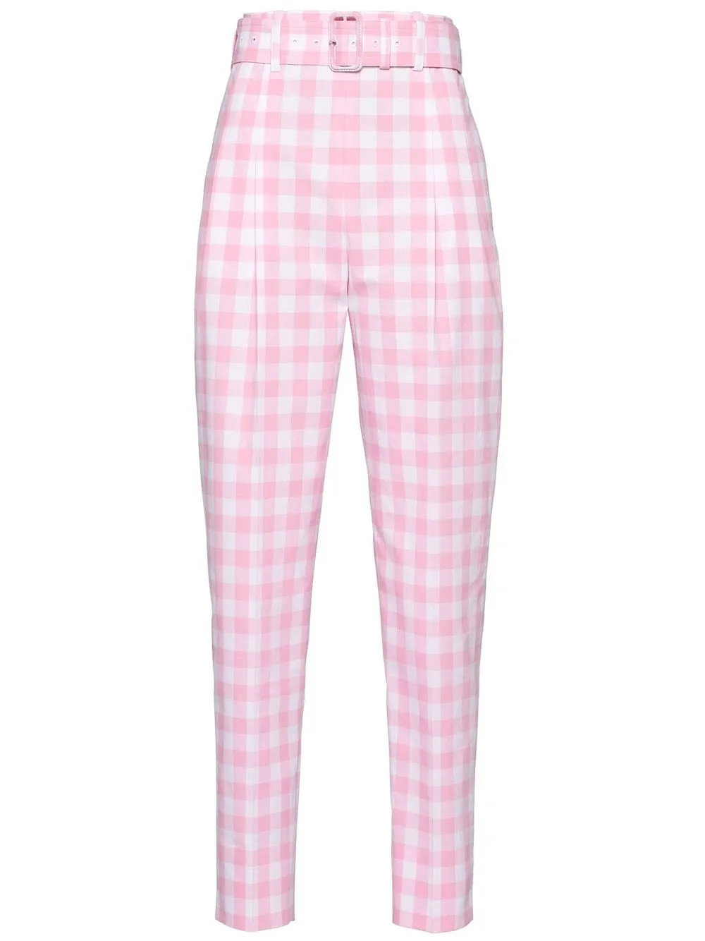 pantalones capri a cuadros gingham | Farfetch Global