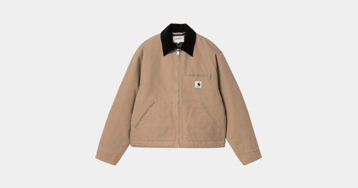 Carhartt WIP W' OG Detroit Jacket (Winter), Peanut / Black | Official Online Store | Carhartt WIP UK