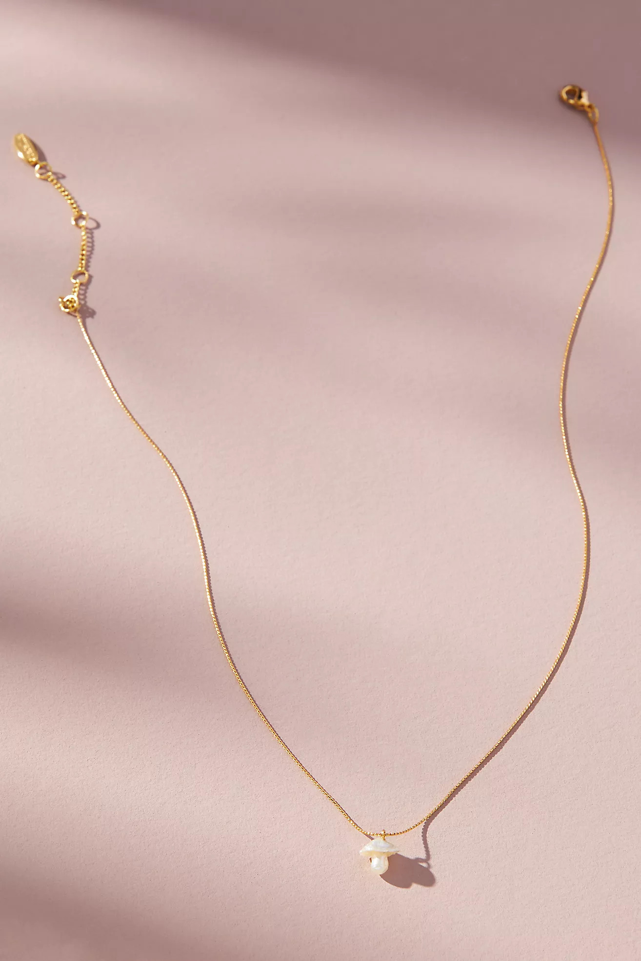 Pearl Mushroom Charm Necklace | Anthropologie (US)
