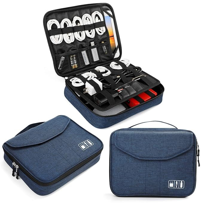 Electronics Bag, Jelly Comb Electronic Accessories Travel Cable Organizer Waterproof Cord Storage... | Amazon (US)