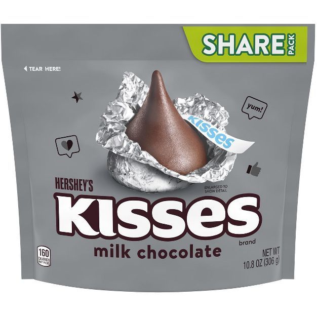 Hershey's Kisses Milk Chocolate Candy - 10.8oz | Target