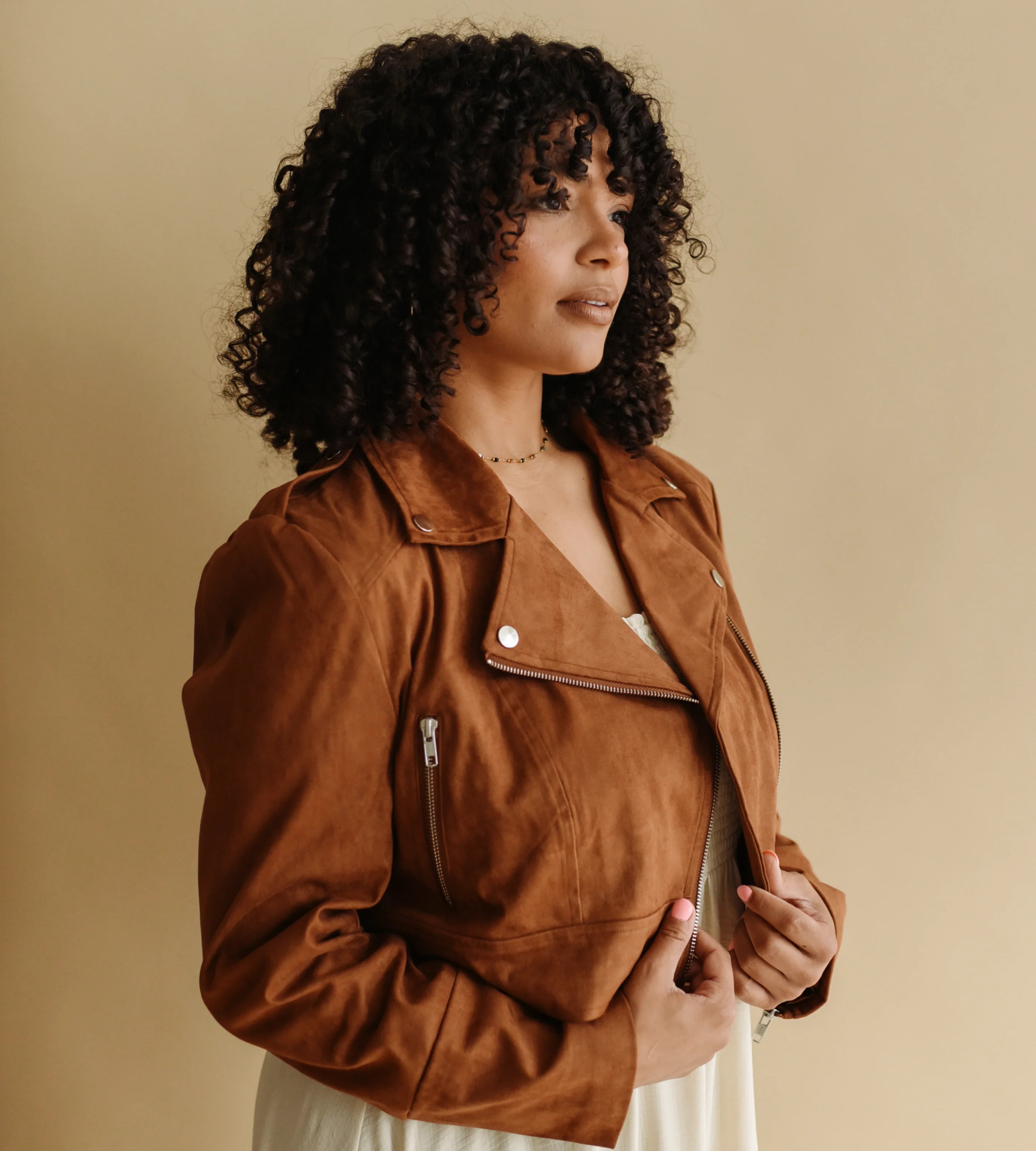 Cropped Moto Jacket (available in XL) | Hill x Sarah