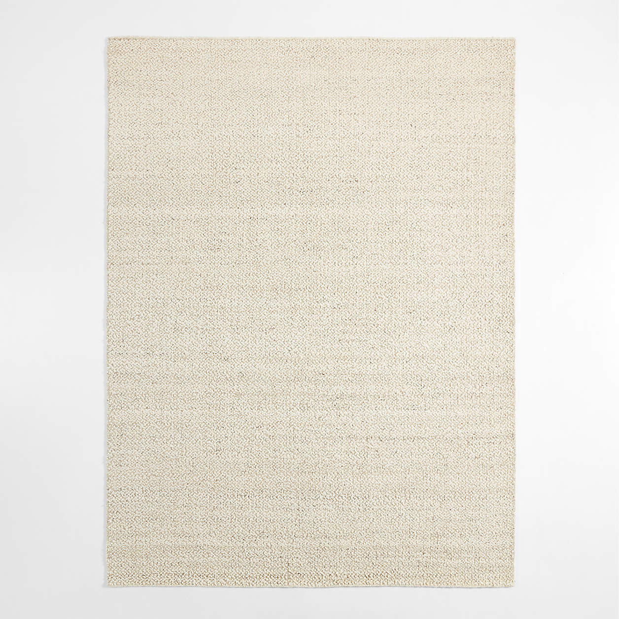 Big Sur Wool Handwoven Ivory White Area Rug 8'x10' + Reviews | Crate & Barrel | Crate & Barrel