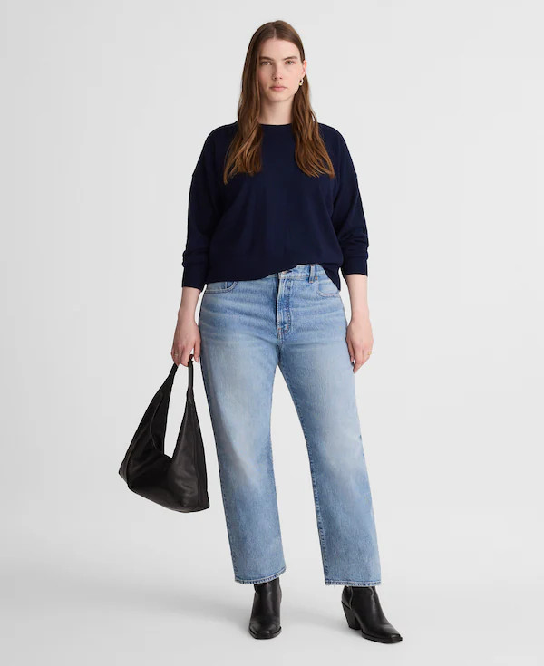 The Curvy Longline Straight Jean | Madewell