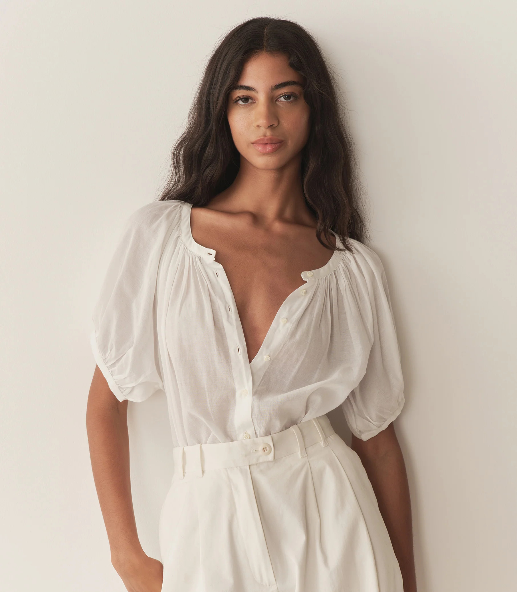 June Top - Salt | DÔEN | DOEN