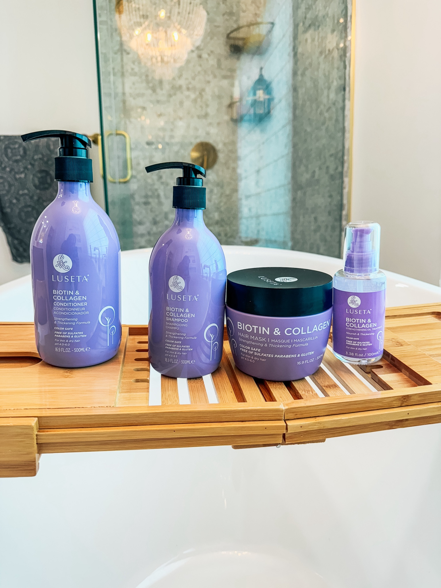 Make clean haircare fun!

Enriched with the dynamic trio of Vitamin B7 Biotin, Hydrolyzed Collagen and Argan Oil, this collection is designed to help restore necessary nutrients into every strand, while plumping collagen adds volume and dimension, make your hair stronger, fuller, thicker and of course healthier.

Available at CVS Pharmacy - Luseta beauty is sulfate, paraben, and cruelty-free! @lusetabeauty #lusetabeauty #biotinshampoo #ad #giftideas #ltkgiftguide


#LTKFindsUnder50 #LTKSaleAlert #LTKBeauty