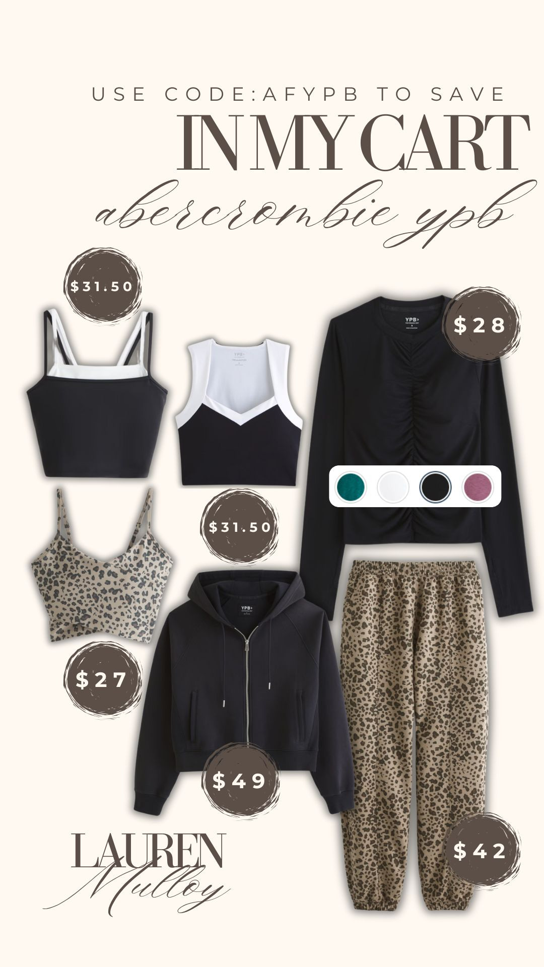 Recently ordered activewear from abercrombie!🖤✨ use code: AFYPB to save extra! 

abercrombie, new arrivals, sale alert, sale finds, sale, activewear, athleisure, cheetah print activewear, sports bra, longsleeve top, sweatpants, jacket, Lauren Mulloy 

 #LTKActive #LTKFindsUnder50 #LTKFitness