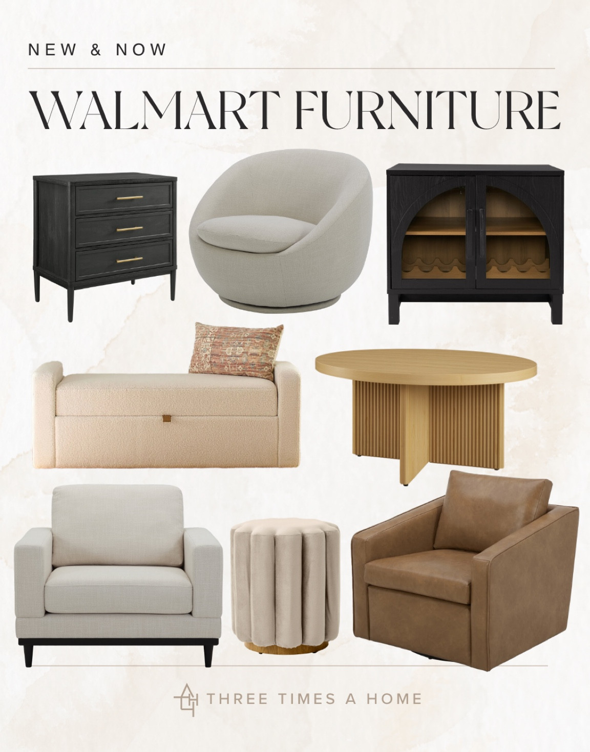 #walmartpartner Great prices on these furniture pieces!! I love this leather chair! 🤎 #walmarthome @walmart 

#LTKHome #LTKSeasonal