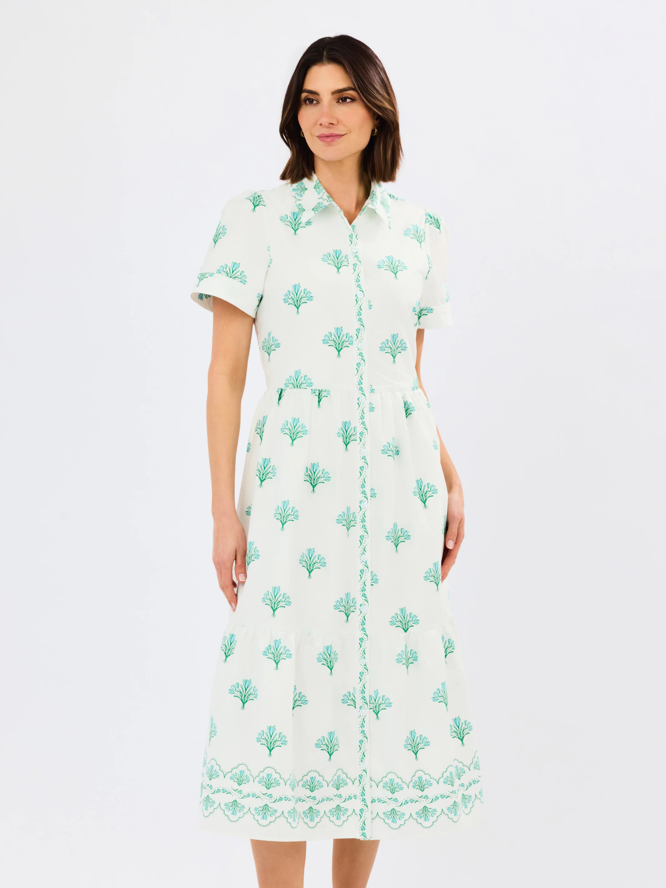 Jema Dress | Belle Blooms Blue | Mary Square