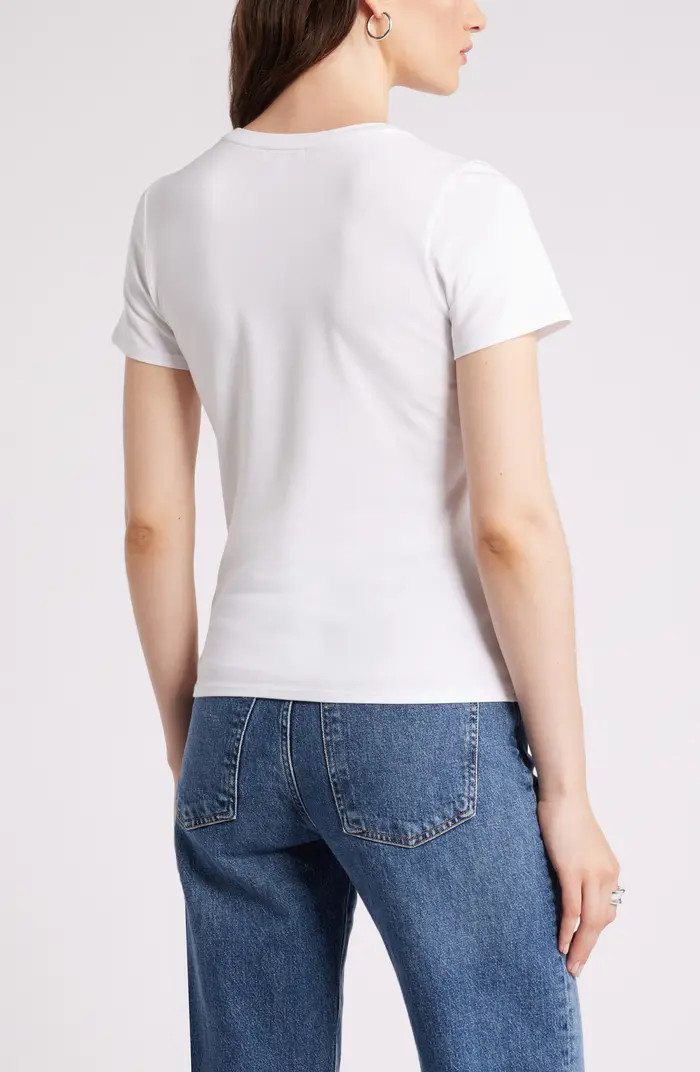 Pima Cotton Blend Crewneck T-Shirt | Nordstrom