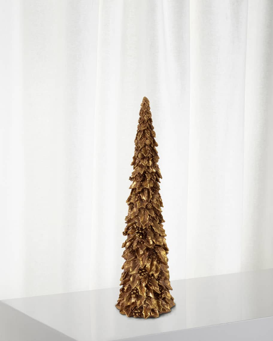 Winward Home 24" Holly Tree Christmas Decoration | Neiman Marcus
